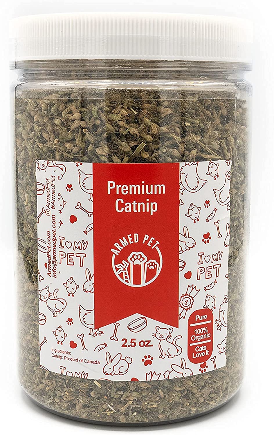ArmedPet Premium Catnip, Infused with Essential Organic Potent Nepetalactone Cat Nip Treats 2.5 oz - GoodBuy.ai