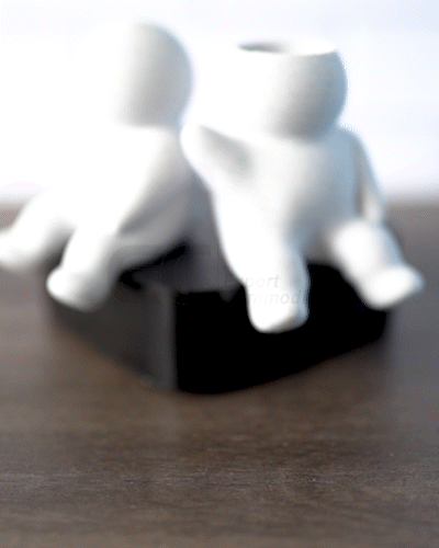 Chunky People Small Set - Custom Figurine in Stone Marble Plastic - GoodBuy.ai