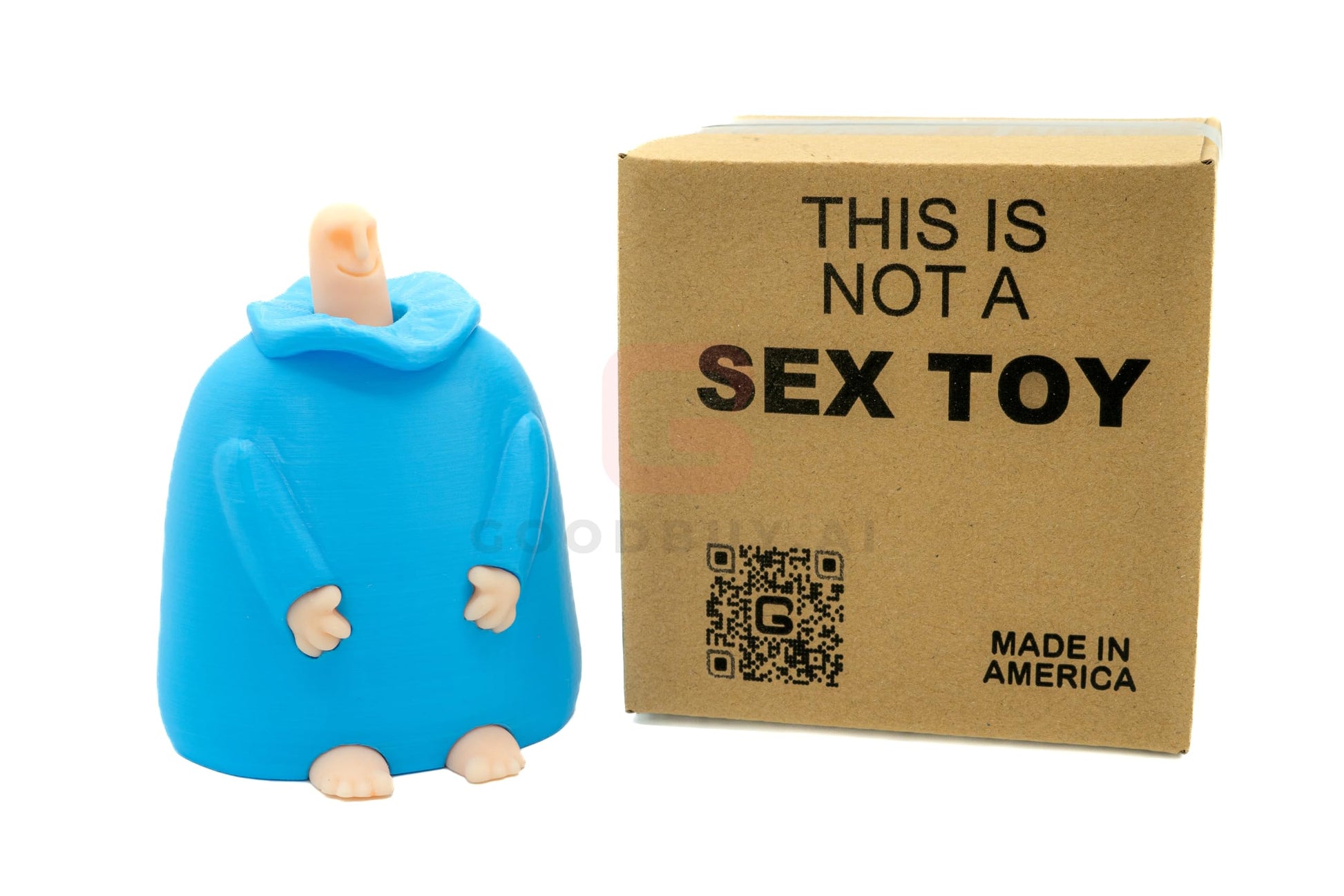 GoodBuy.ai's Mr. Nice Guy - Ultimate Prank Gift in "Not a Sex Toy" Box - 3D Printed Viral Sensation - GoodBuy.ai