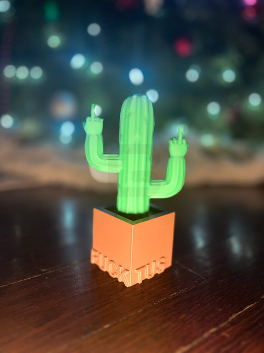 Fucktus - The 3D Printed Middle Finger Cactus Figurine