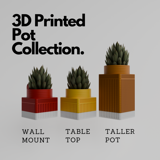 GoodBuy.ai 3D Printed Flower Pot Collection - Elevate Your Greenery Game!