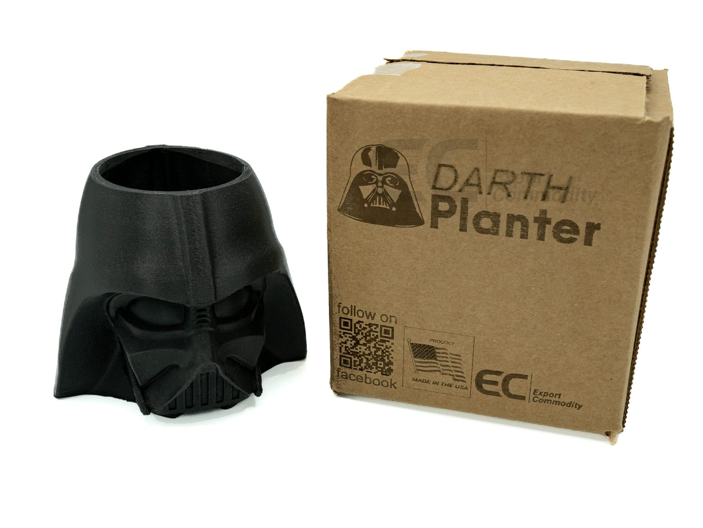 Galactic Greenery: Darth Vader Planter - A Star Wars Saga for Your Succulents