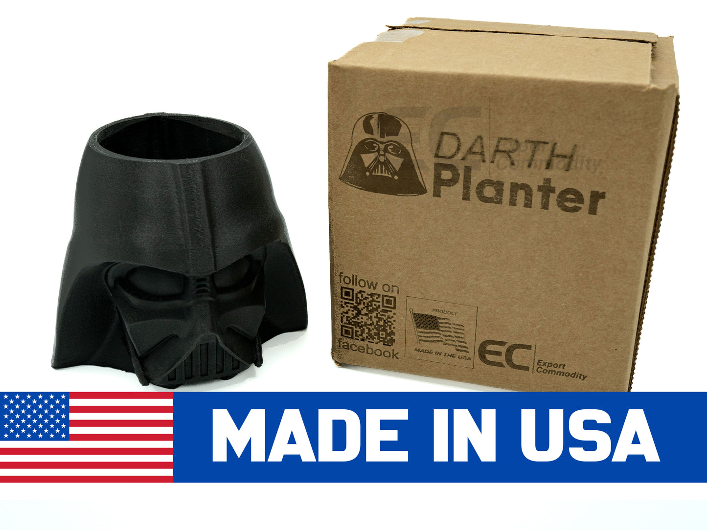 Galactic Greenery: Darth Vader Planter - A Star Wars Saga for Your Succulents