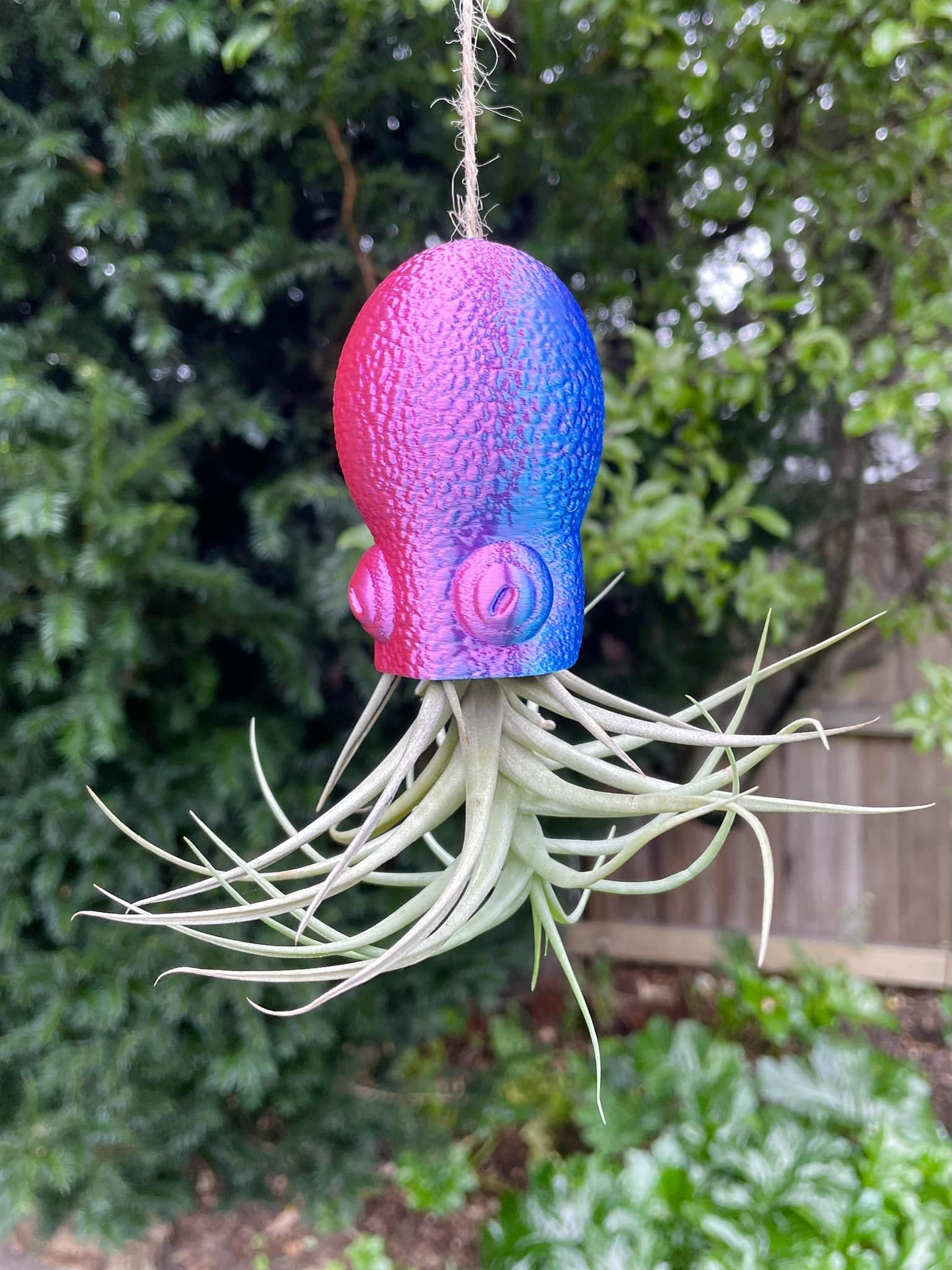 Tentacle Tranquility: 3D Printed Octopus Hanging Planter - Your Botanical Buddy - GoodBuy.ai