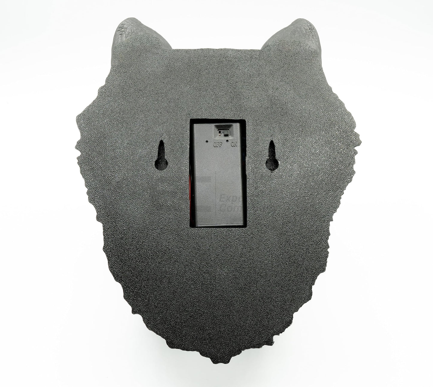 Lone Wolf Wall Companion: 3D Printed Wolf Head Wall Mount with Illuminating Red Eyes - GoodBuy.ai