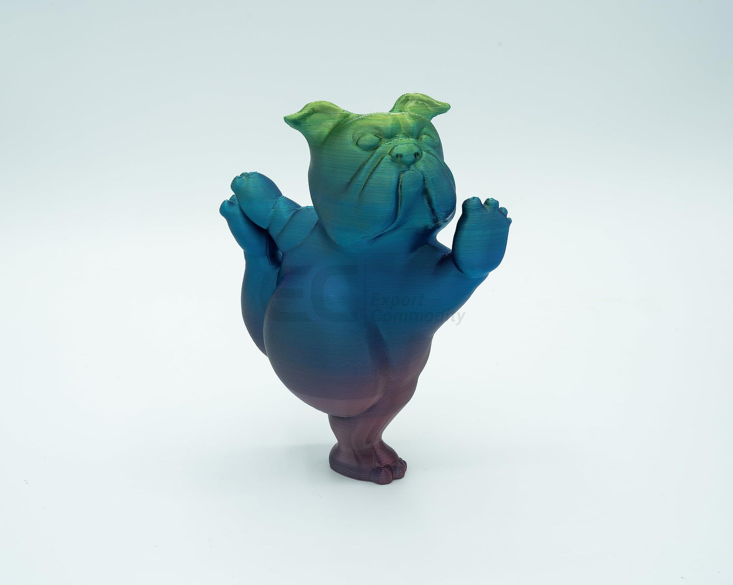 Yoga Pups in Poses: 3D Printed English Bulldogs Embracing Peace - GoodBuy.ai