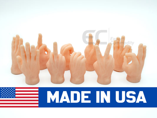 10-Pack Tiny Finger Hands,Little Rubber Finger Hand,Flat Hand Style Mini Realistic Hand for Puppet Show,Party Favors,Games,Gag Performance,Kids - GoodBuy.ai