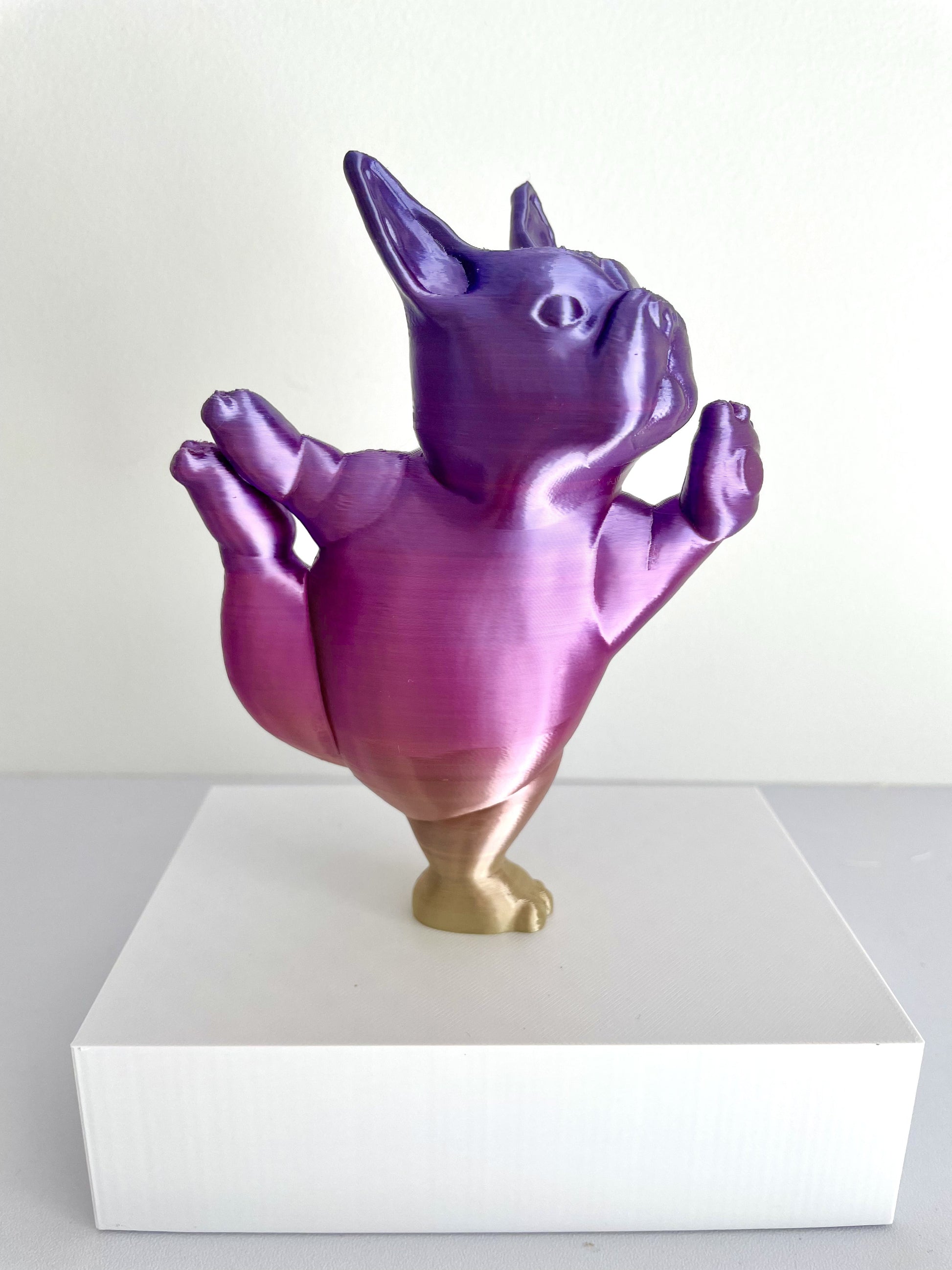 Boston Terrier Delight: Adorable 3D Printed Display – Decorative Gift - GoodBuy.ai