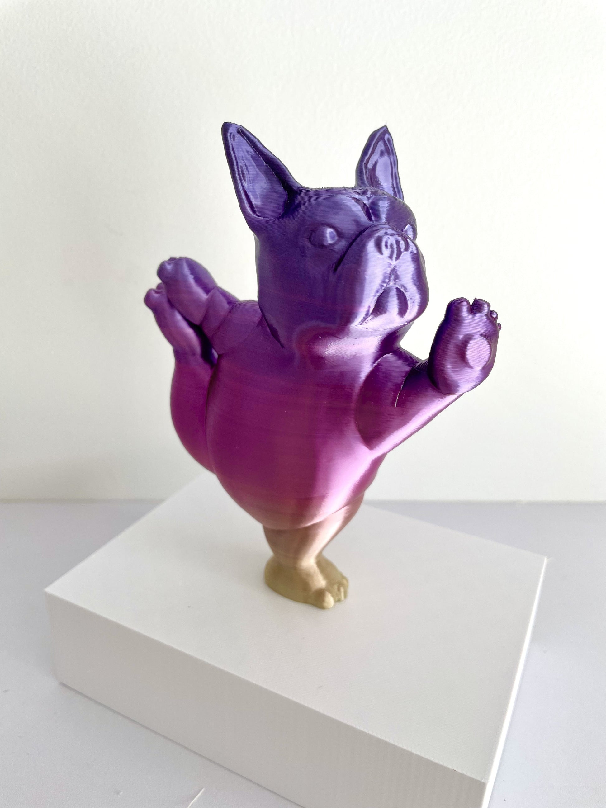 Boston Terrier Delight: Adorable 3D Printed Display – Decorative Gift - GoodBuy.ai