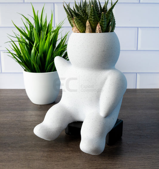 Chunky People 02 - Custom Figurine in Stone Marble Plastic - GoodBuy.ai