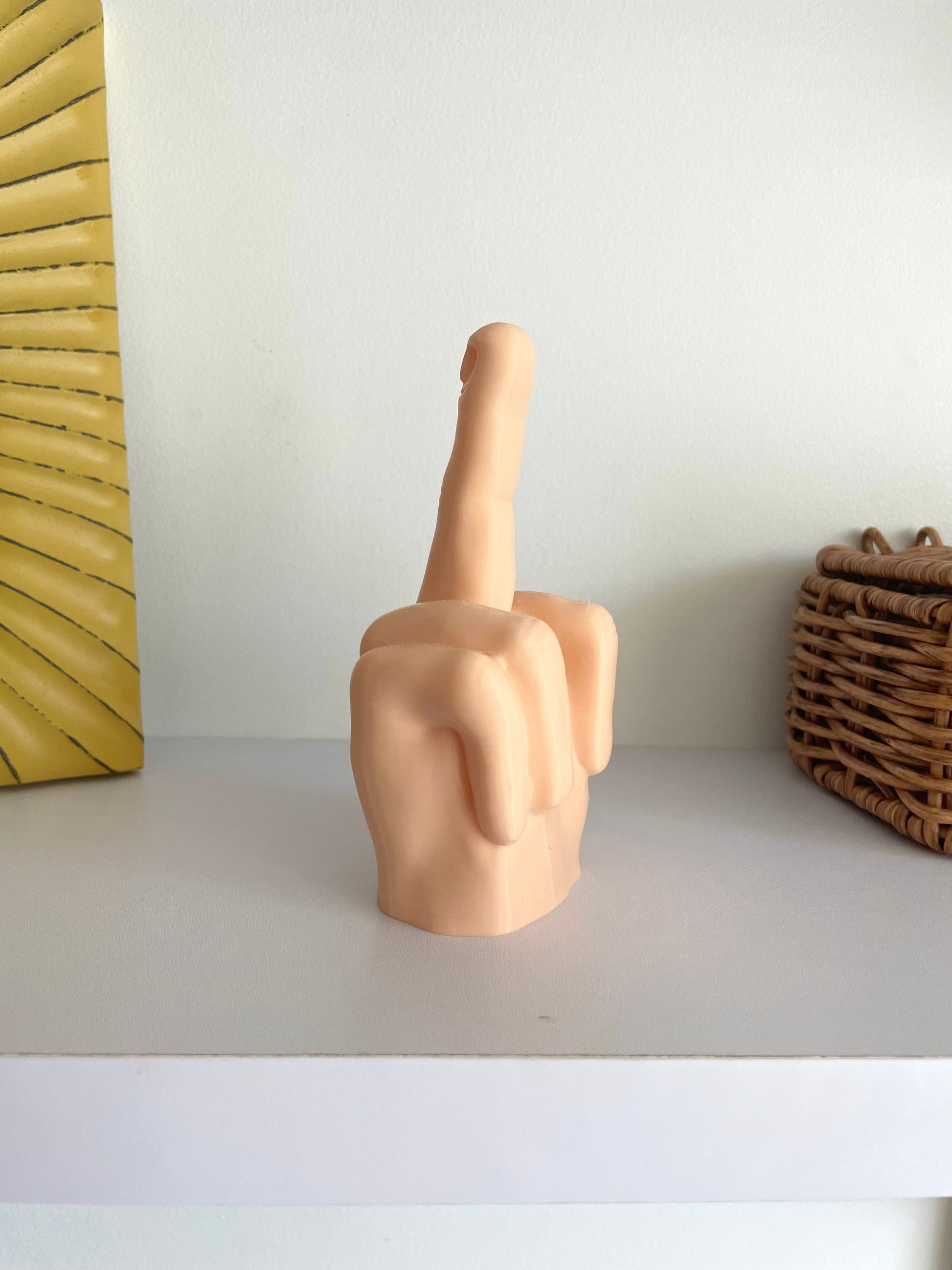 Middle Finger Statue Mr Nice Guy - 3D Printing, Prank Gifts, Funny Middle Finger Figurine, Rude Gift with Surprise - GoodBuy.ai