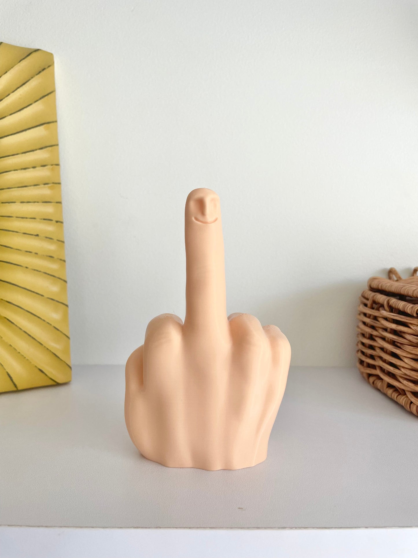 Middle Finger Statue Mr Nice Guy - 3D Printing, Prank Gifts, Funny Middle Finger Figurine, Rude Gift with Surprise - GoodBuy.ai