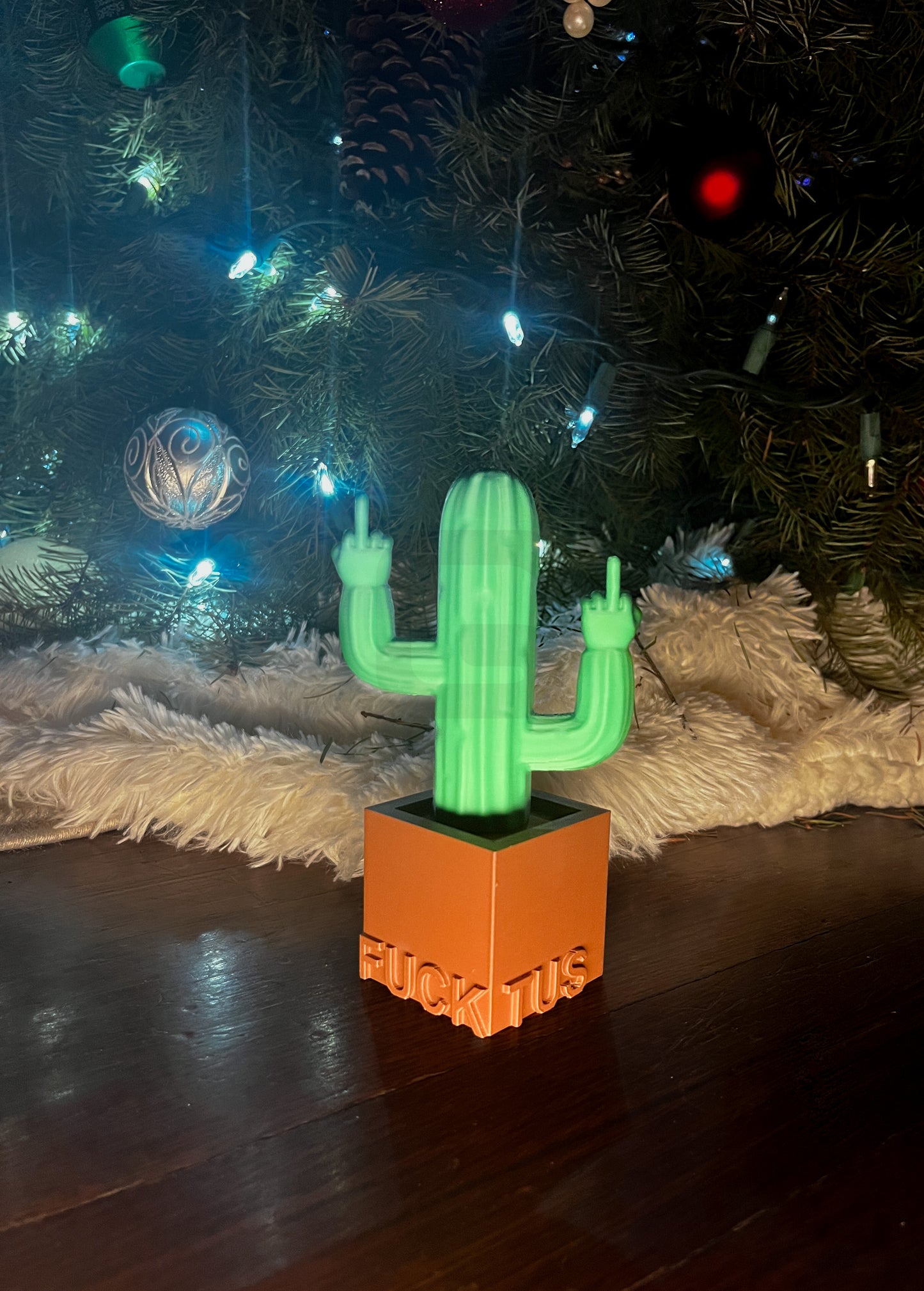 Fucktus - The 3D Printed Middle Finger Cactus Figurine