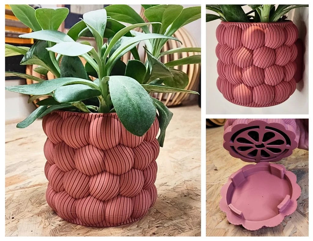 GoodBuy.ai 3D Printed Wall Pot - Elegant Home Décor Accent Piece